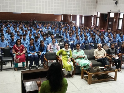 Toppers Aastha Bamba,Tanya Jain & Kirti Taneja shared Success Mantra with the students of class X & XII