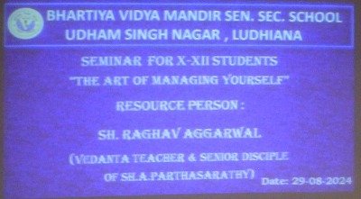 Art of Managing Yourself Seminar
