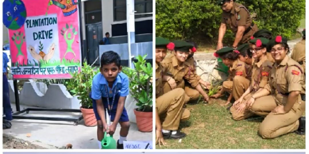 NCC CADETS OF BVM (USN)  SPREAD AWARENESS ON WORLD ENVIRONMENT DAY